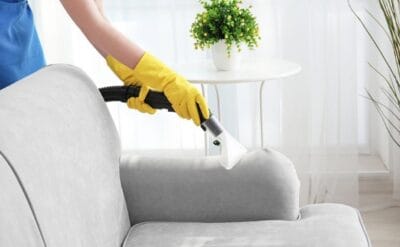 Professional upholstery cleaning
